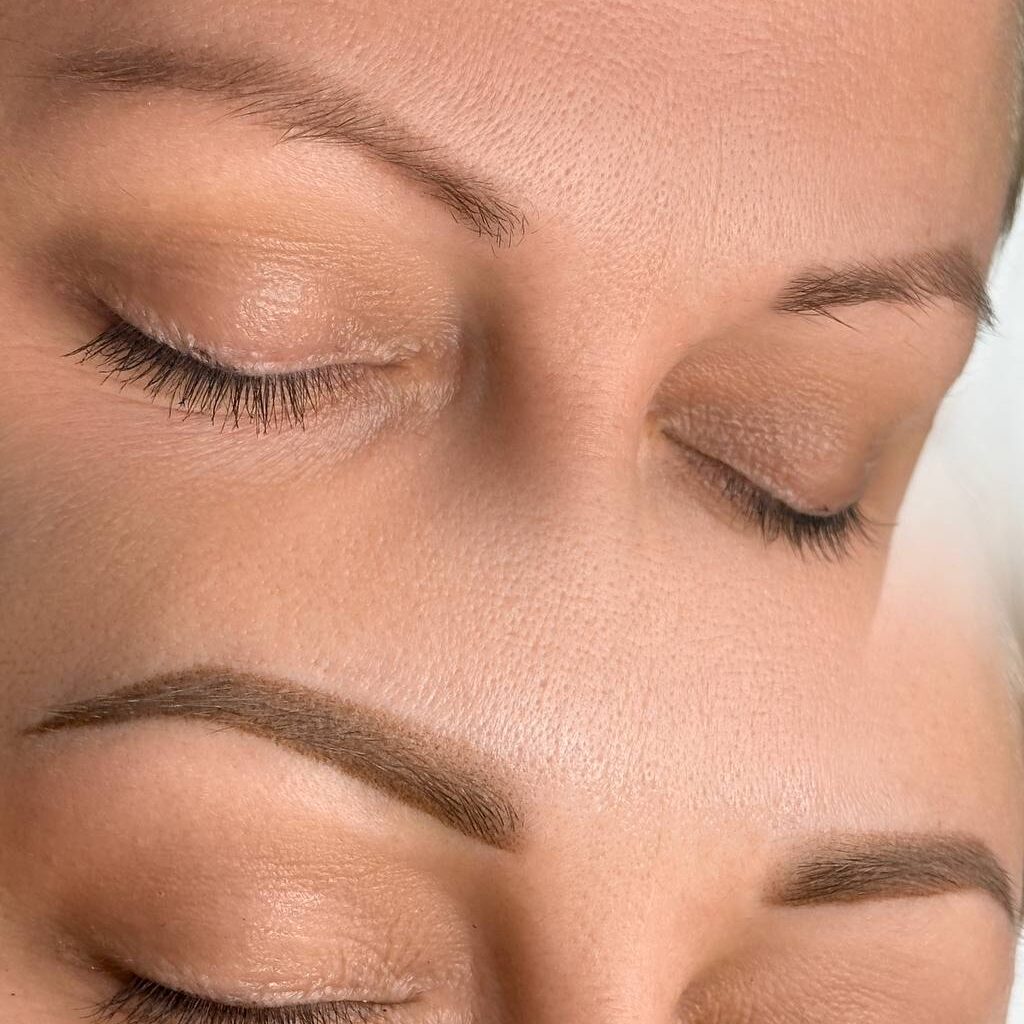 Powder Ombre Brows Before After